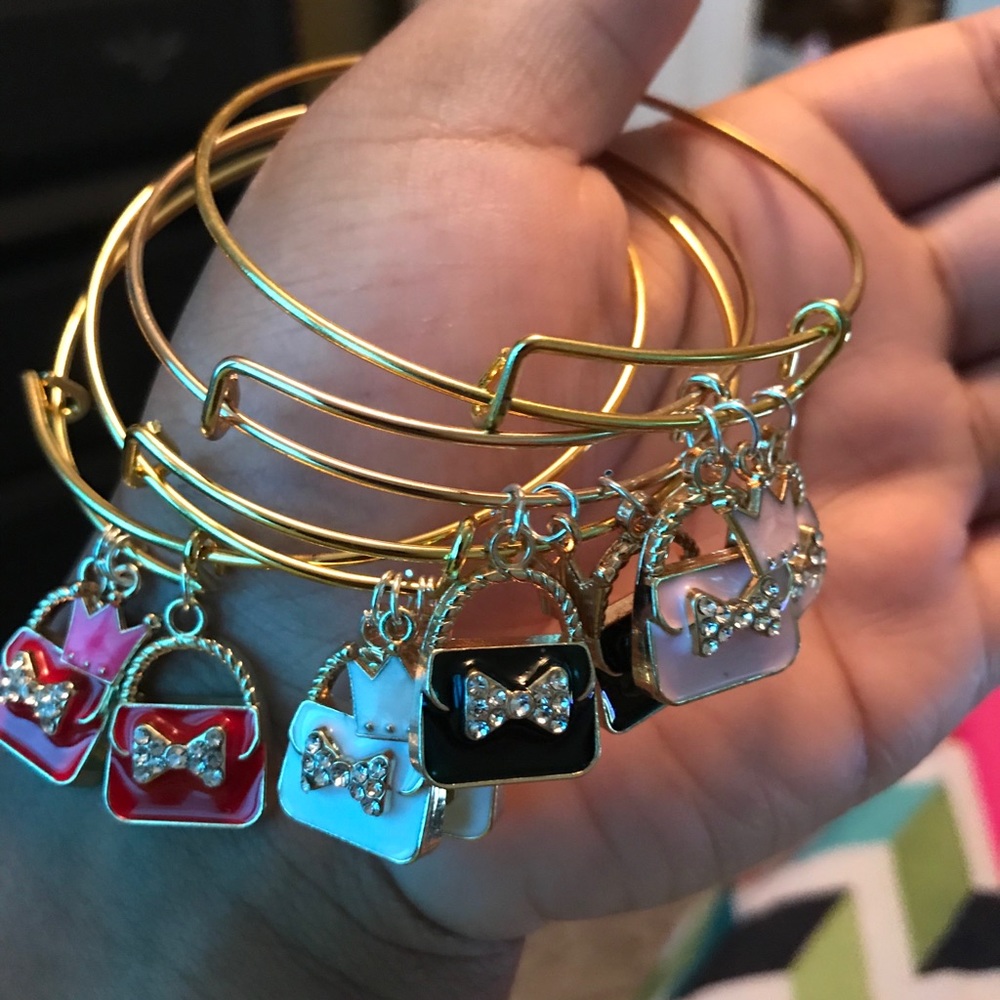 Colored purses with the same color crown to match!